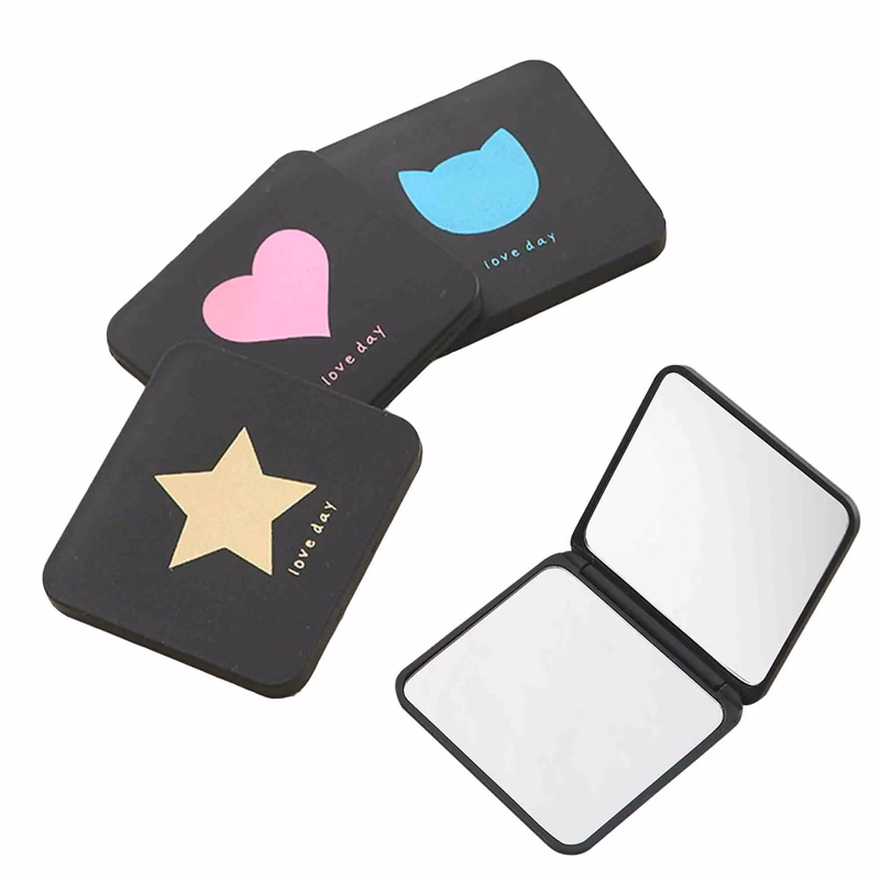 Portable Folding Travel Compact Square Mirror(Full Color)