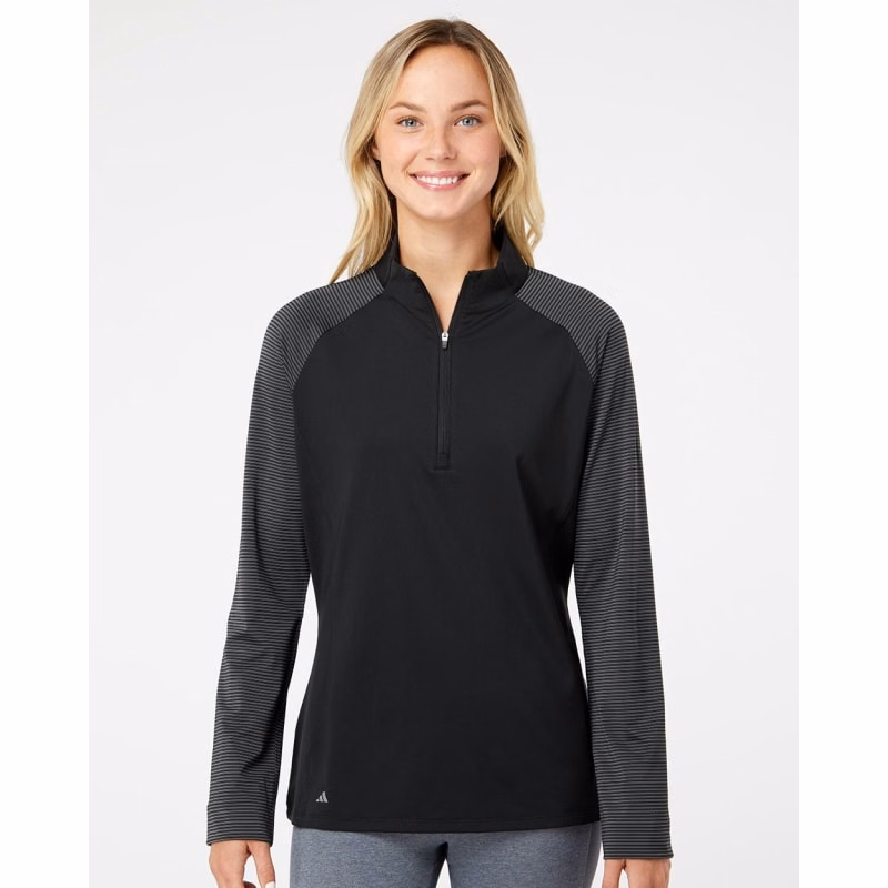 Adidas Women's Ultimate365 Lightweight Raglan Quarter-Zip Pullover - A521