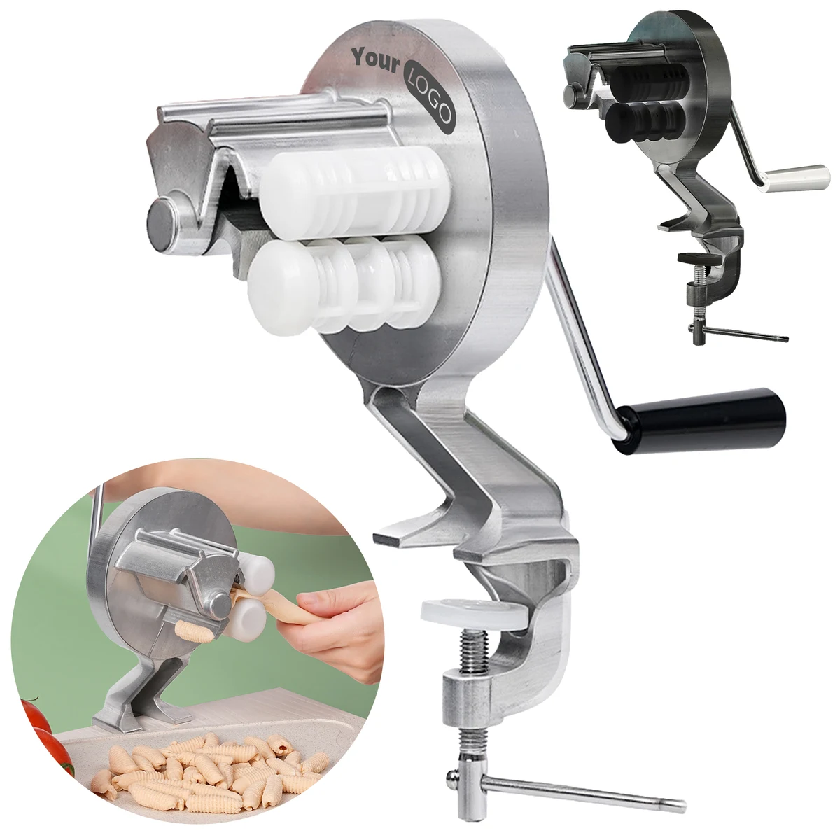 Aluminum Alloy Hand Cranked Noodle And Macaroni Machine 1
