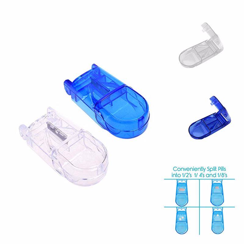 Square Plastic Pill Box with Cutter