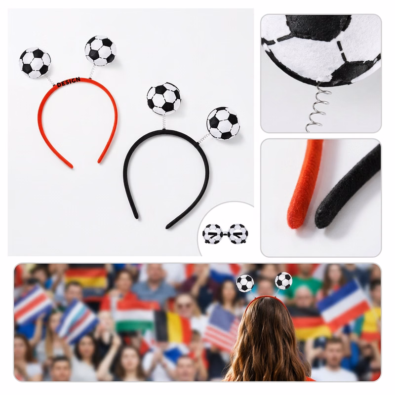 Comfortable Soccer Fan Hair Accessory