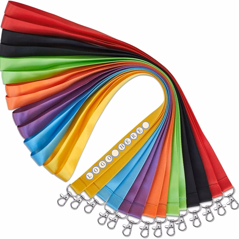 5/8'' Colorful Lanyard with Swivel Hook Clips