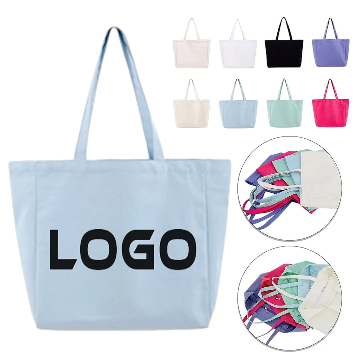 Canvas Storage Pouch, custom tote bag with logo imprint 1