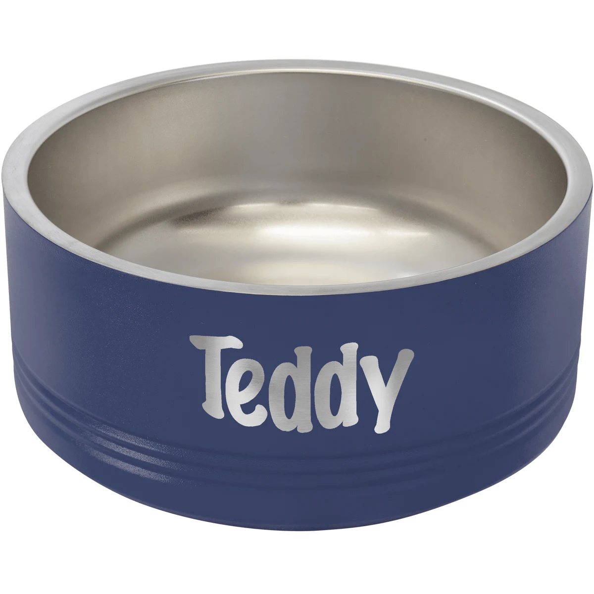 Polar Camel 32 oz. Medium Navy Blue Pet Bowl 1