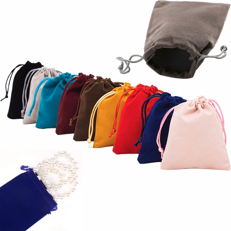 Pile Coating Jewelry Drawstring Bag 3.2" x 4" MOQ100pcs