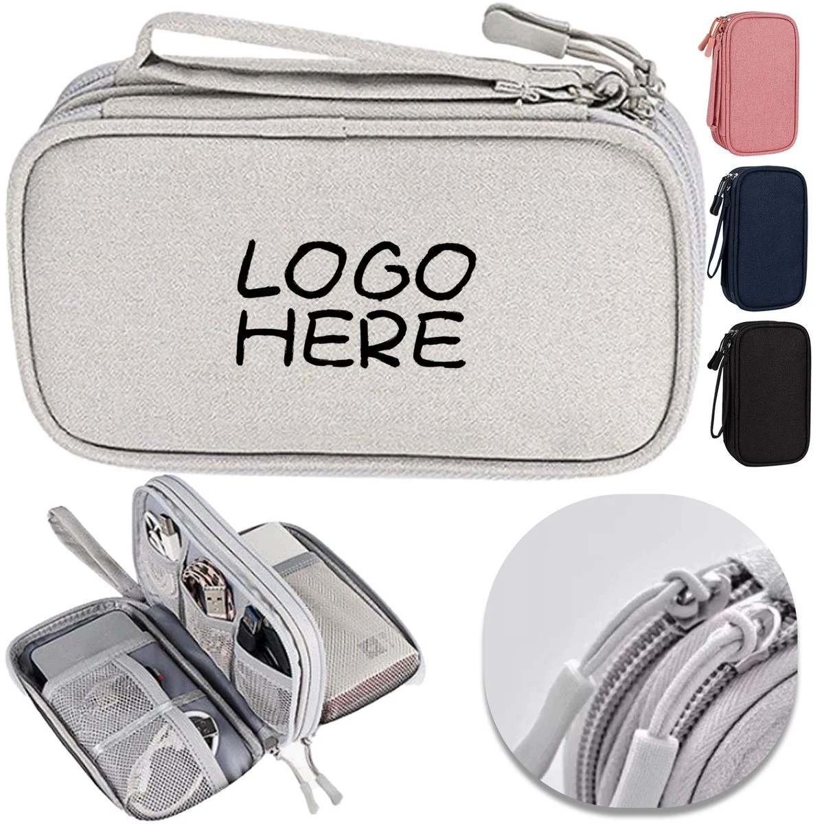 7*4 Inch Double?Tier Cable Organizer Case 1