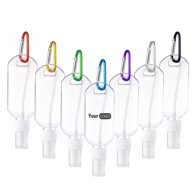 Plastic Portable Hand Sanitizer Bottle With Logo Customization For Easy Hygiene