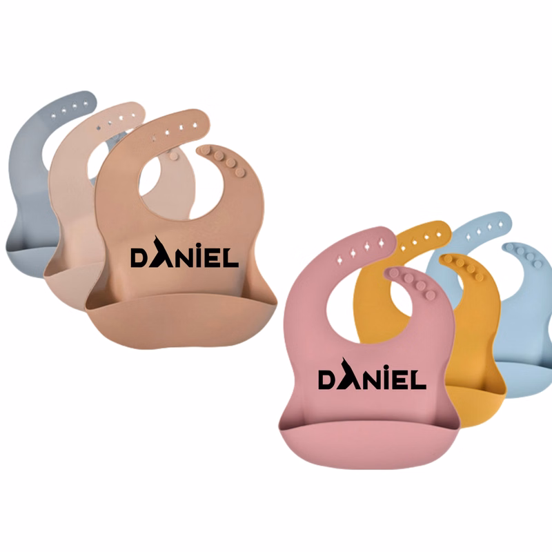3D Food-Grade Silicone Baby Bib