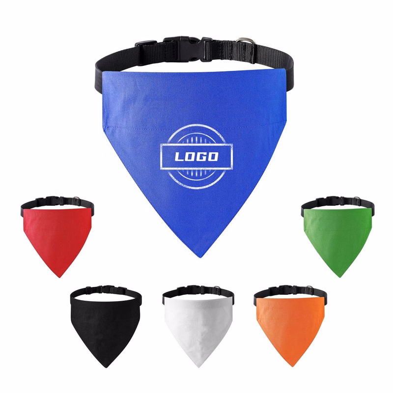 Full Color Cotton Dog Bandanas Collar