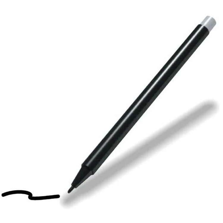 Non-Imprinted Black Barrel Damp-Erase Pen with Non-Toxic Black Ink 1