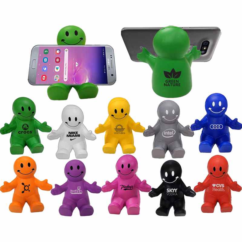 Happy Dude Phone Holder & Squeezable Stress Reliever