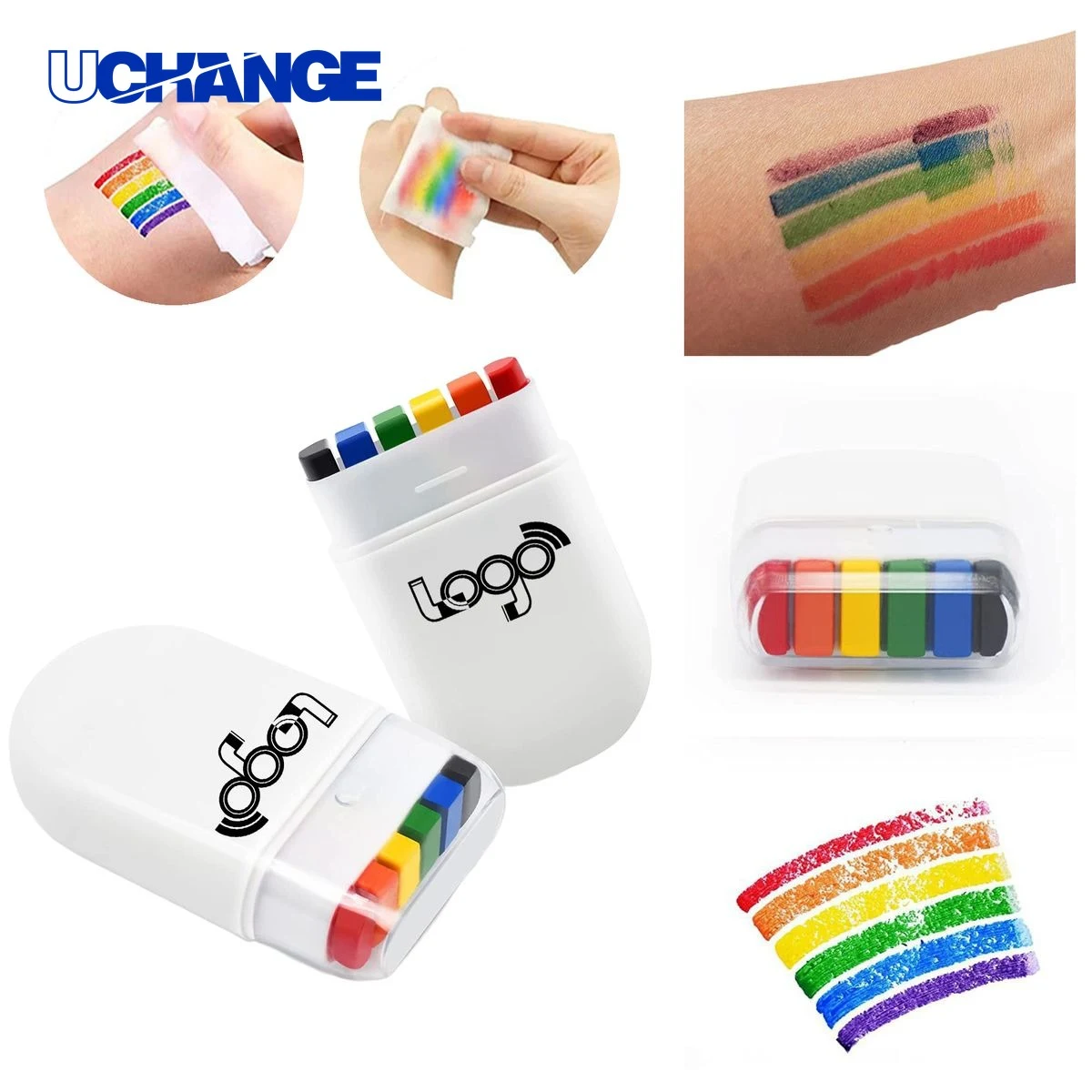 6 Color Face Paint Crayon for Sports Fans 1