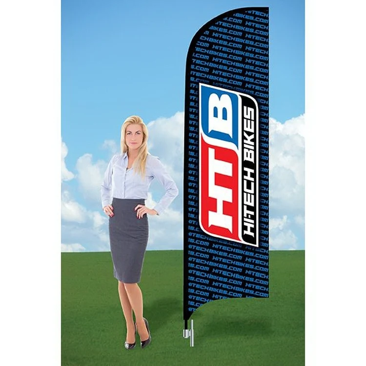 8ft Flutter Flags with Ground Stake-Double 1