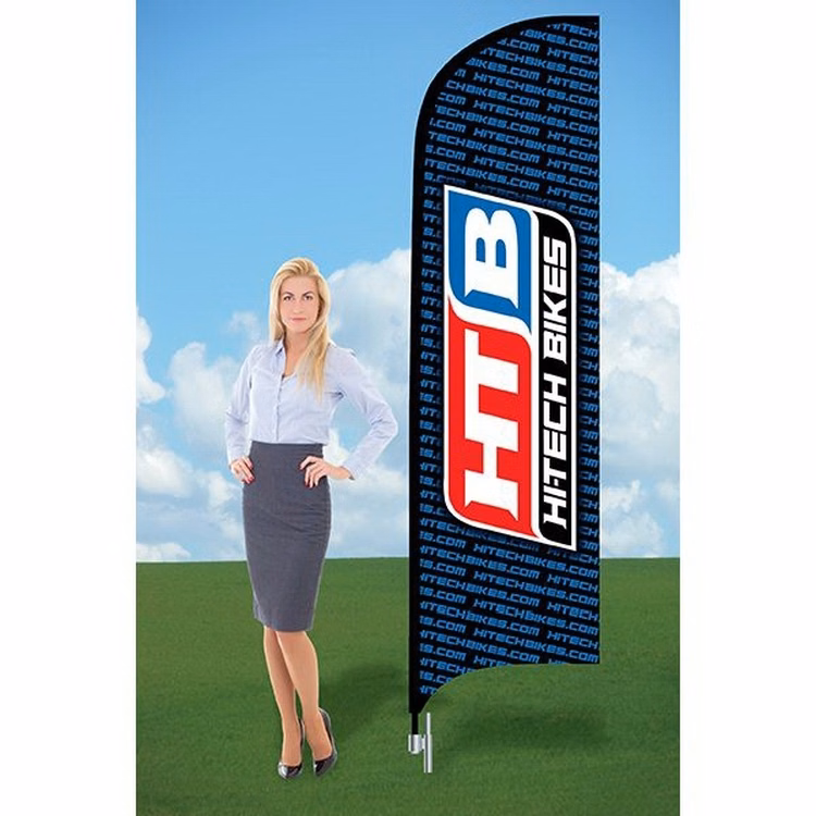 8ft Flutter Flags with Ground Stake-single