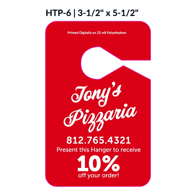 Numbered Hang Tag w/1 Side Imprint (3½"x5½") 1