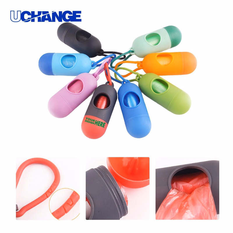 Pet Waste Bag Dispenser with Clip for Walks