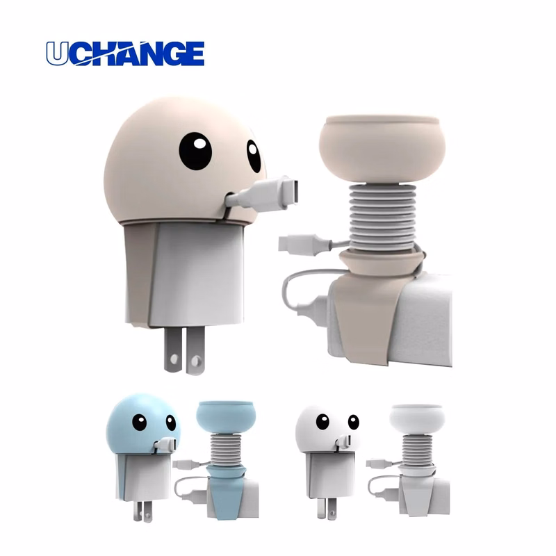 Silicone Cable Winder With Plug Protector
