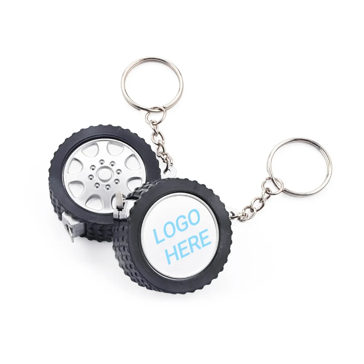 Tire Shape Tape Measure Keychain 1