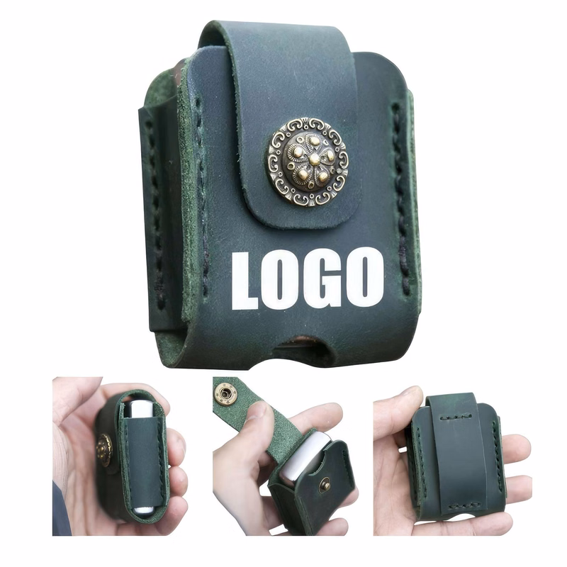 Custom Genuine Leather Lighter Case &Storage Box