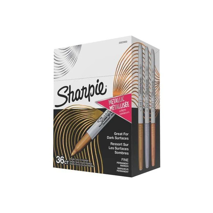 Metallic Markers - Assorted 0.5 mm 36 Pack 1