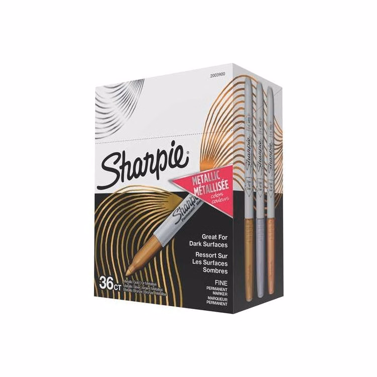 Metallic Markers - Assorted 0.5 mm 36 Pack