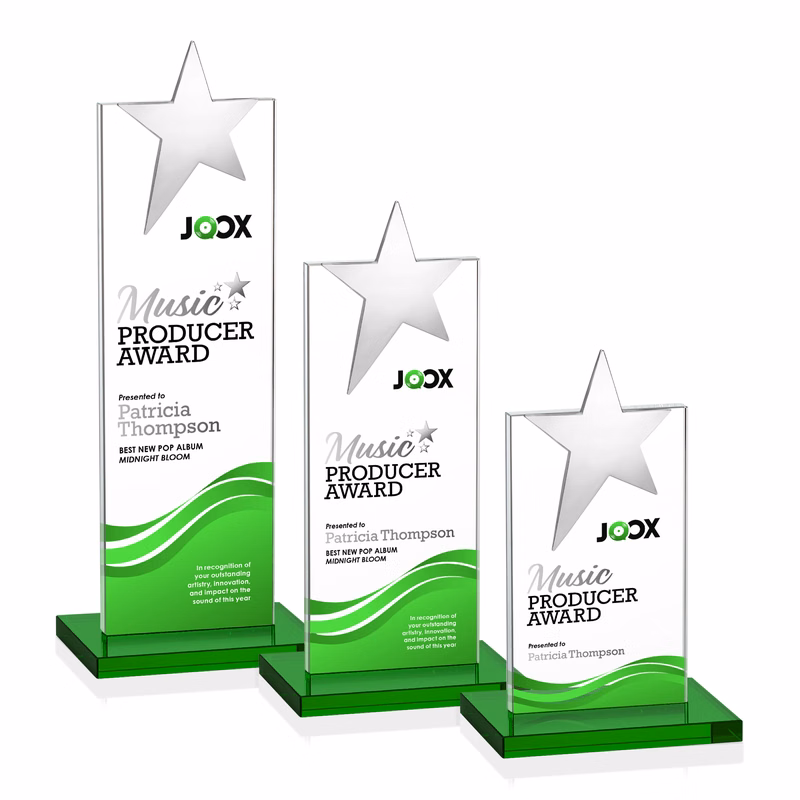 Bryanston Chrome Star VividPrint™ Award - Green