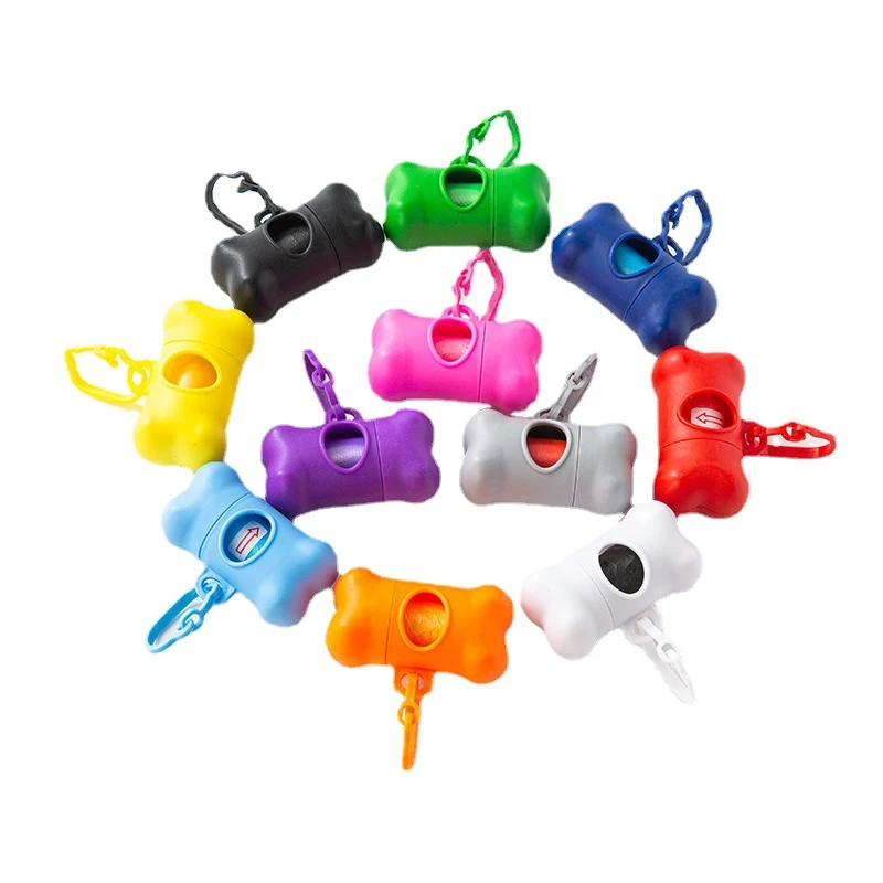 Bone Shaped Pet Waste Bag Dispenser with Poop Bags 1