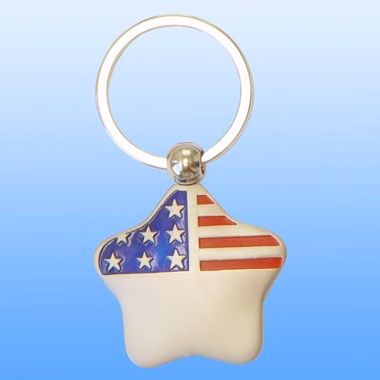 METAL AMERICAN FLAG KEY HOLDER