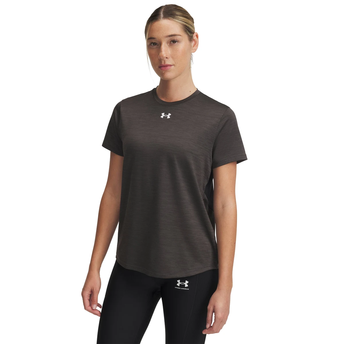 UA Tech Vent Team Women's Short Sleeve, custom athletic wear with logo imprint 1