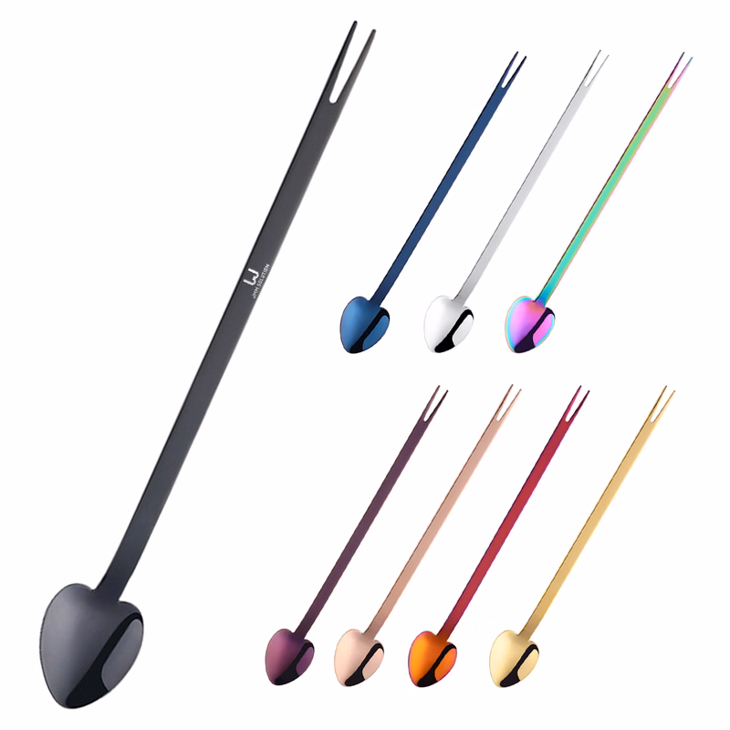 Stainless Steel Heart Shape Fork Spoon