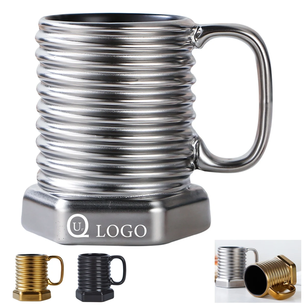 Screw Coffee Cup Mug 1
