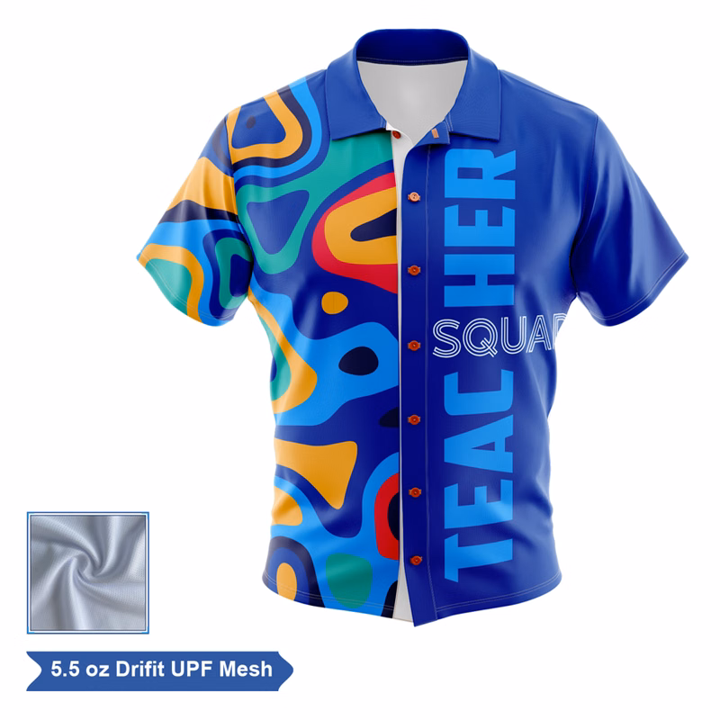 Sublimation UPF Mesh Camp Shirt - Men, Women, Kids