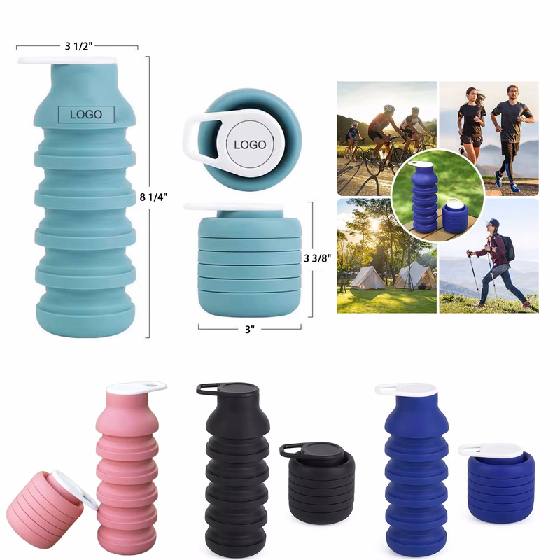 20Oz Foldable Portable Silicone Water Cup