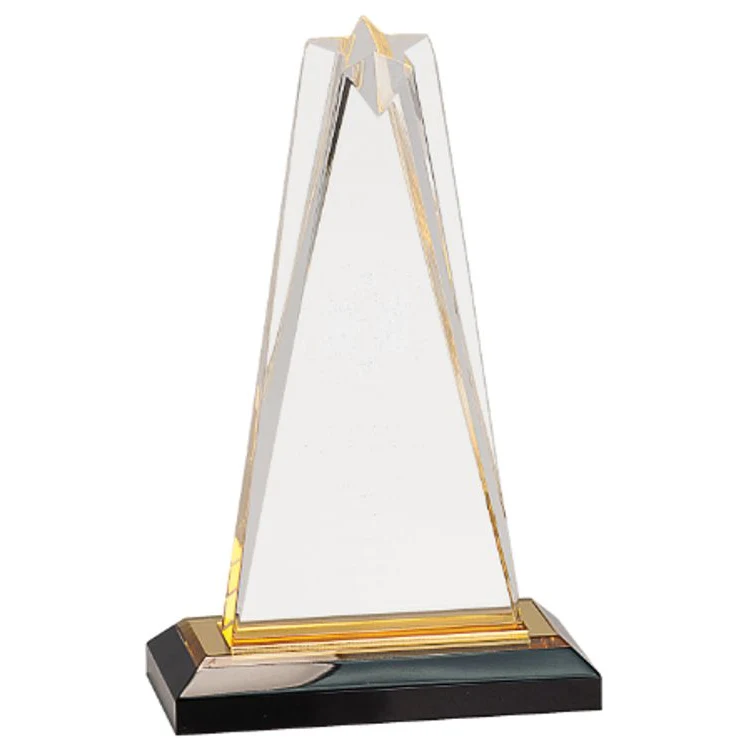 8" Gold Star Impress Acrylic Award 1