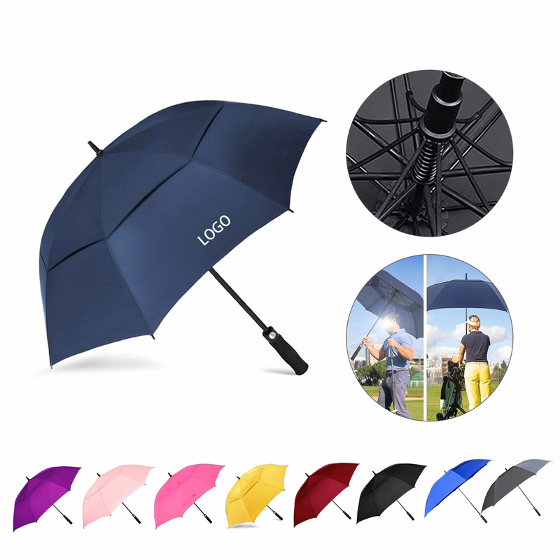 Windproof Double Canopy Large Golf Umbrella