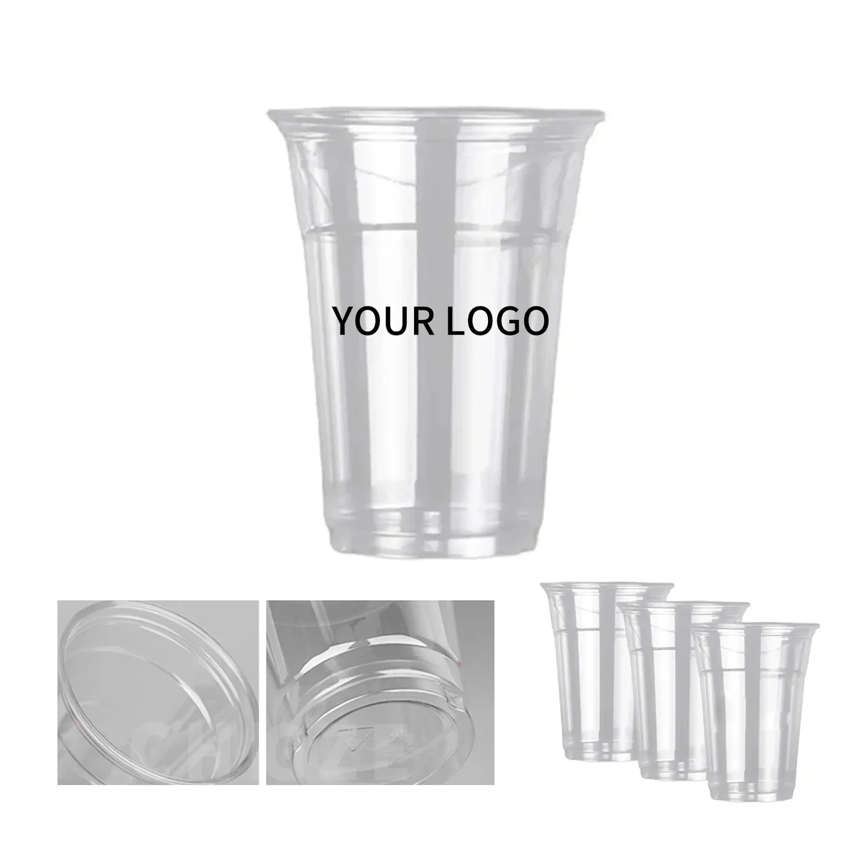 Reusable Plastic Cup 16oz with Logo 1
