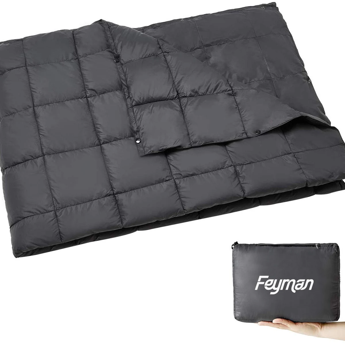 Outdoor Puffy Printed Warm Camping Blanket 1