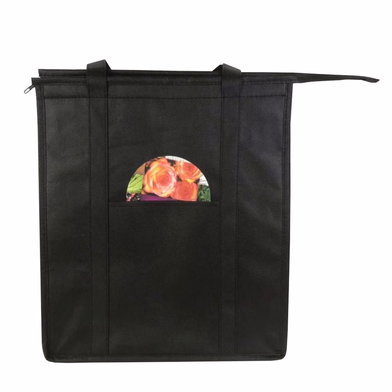 Portable Reusable Non Woven Thermal Cooler Grocery Tote Bag