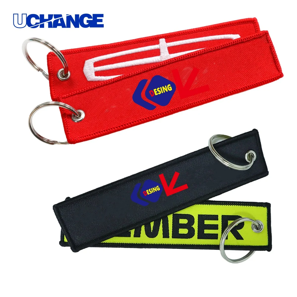 Embroidered Keychain Luggage Tag 1