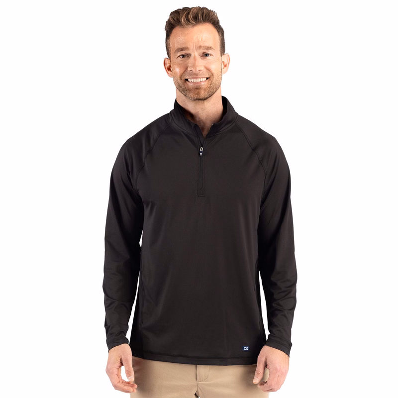 Cutter & Buck Prospect Recycled Featherlight Stretch Mens Big & Tall Quarter Zip Big & Tall