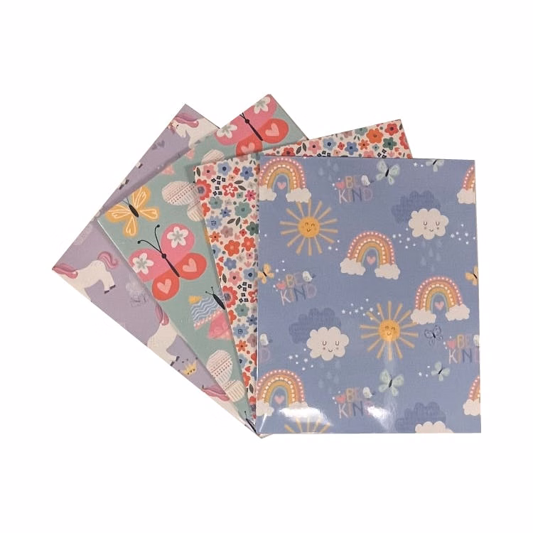 2 Pocket Portfolios - 4 Fun Girls' Designs