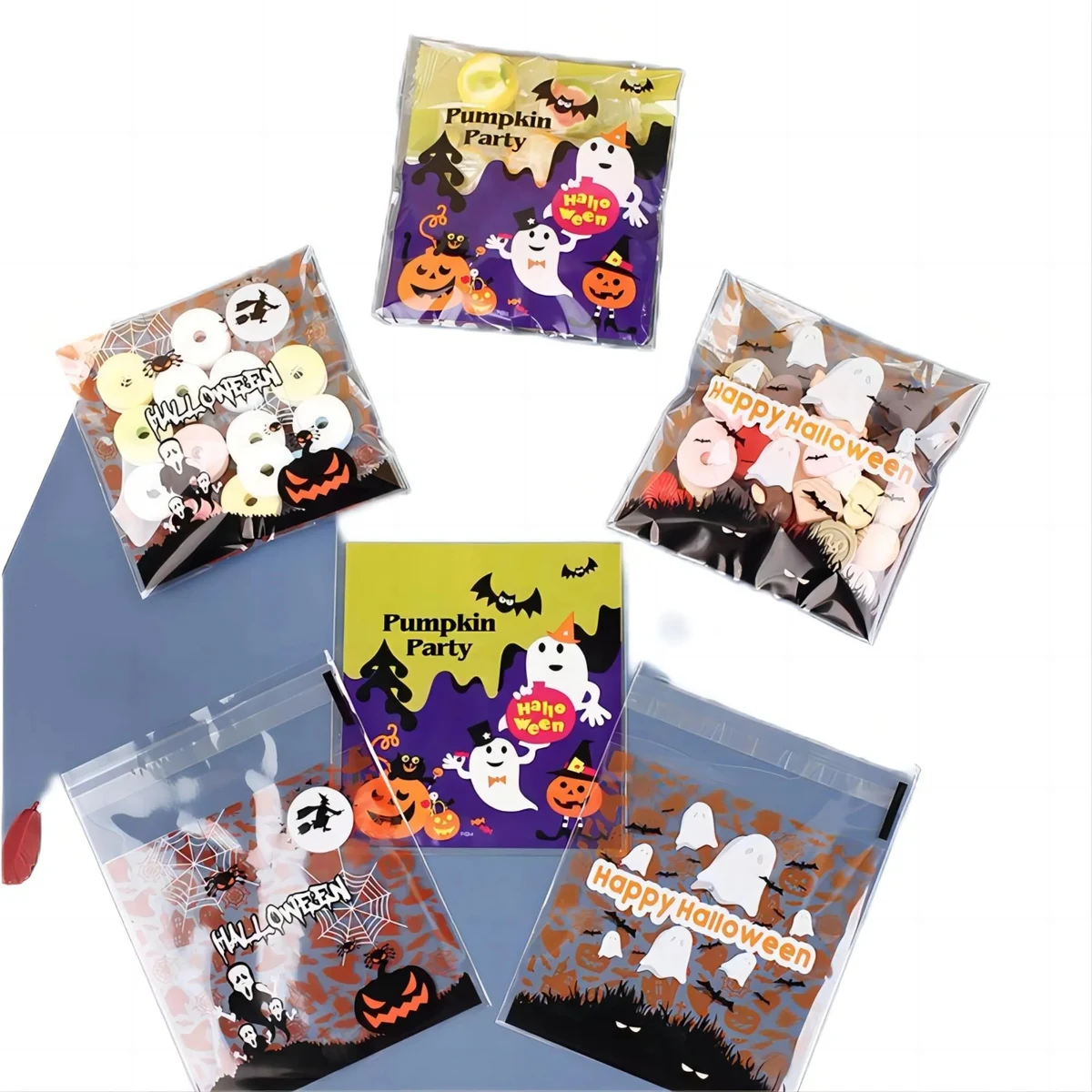 Halloween Candy And Snack Self-Adhesive Bags 1