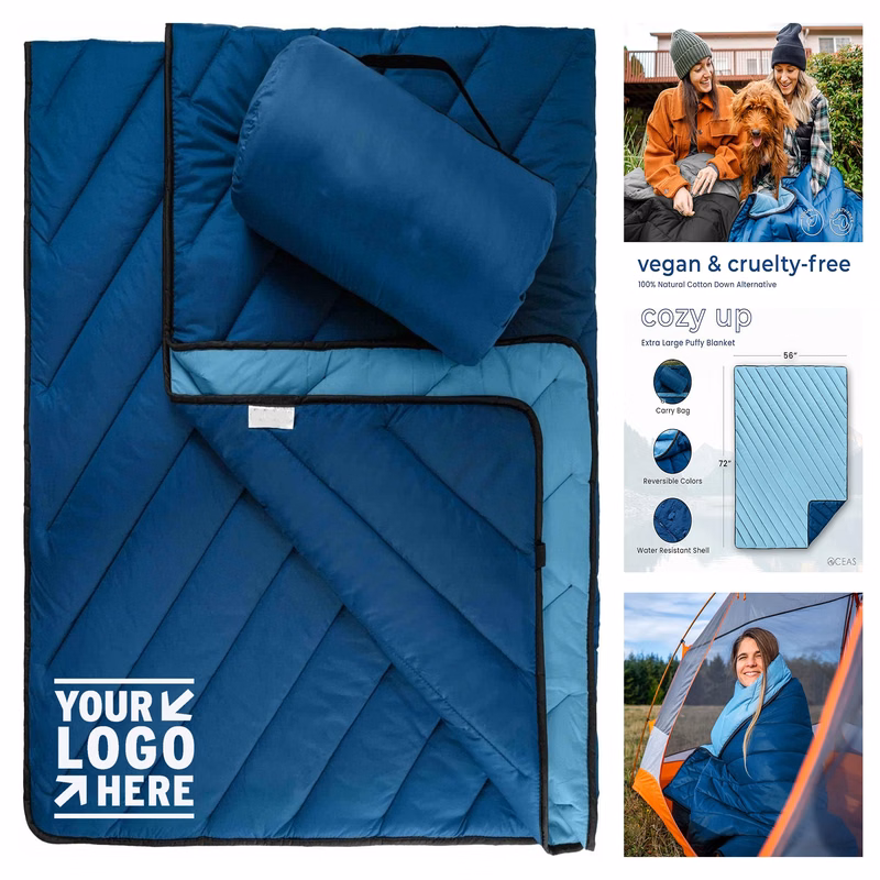 Perfect For Camping Backpacking Extra Warm Fluffy Quilt Cold Weather Puffy Blanket