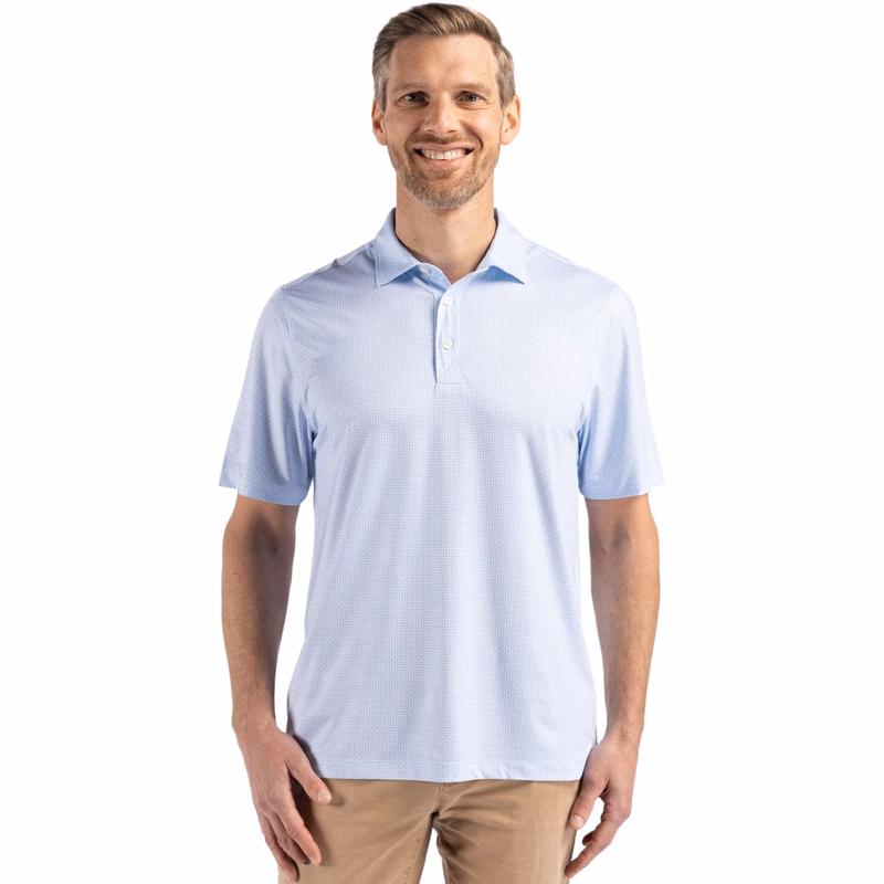 Cutter & Buck Pike Recycled Diamond Dot Print Mens Big & Tall Polo Big & Tall