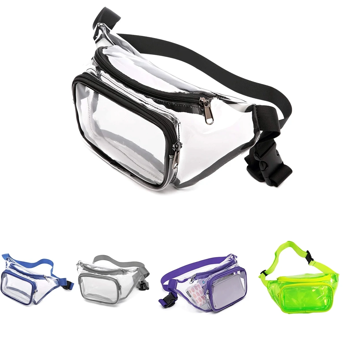 Transparent Pvc Waterproof Waist Bag 1