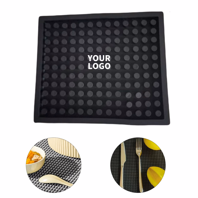 Square Polyvinyl Chloride Bar Mat Coaster
