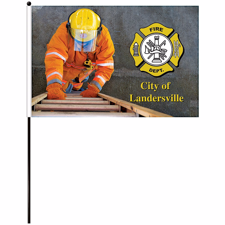 16"x 24" Single Reverse Polyester Stick Flags