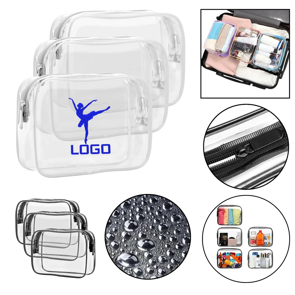 Waterproof Clear Makeup Bag 1