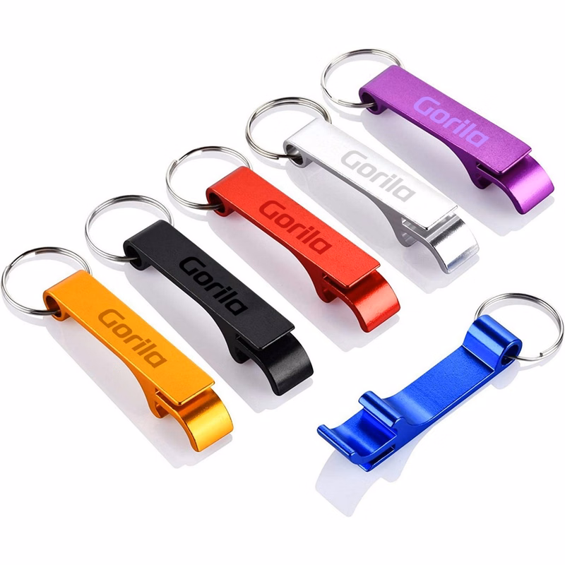 Aluminum Keychain With Bottle Opener