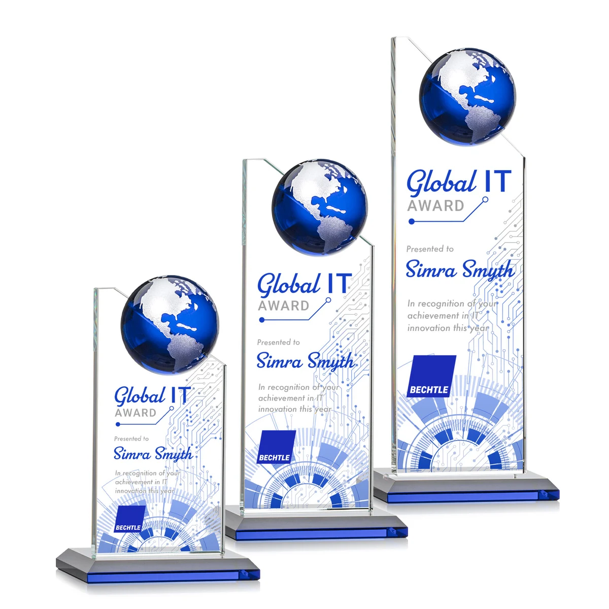 Arden VividPrint™ Award - Blue/Silver 1